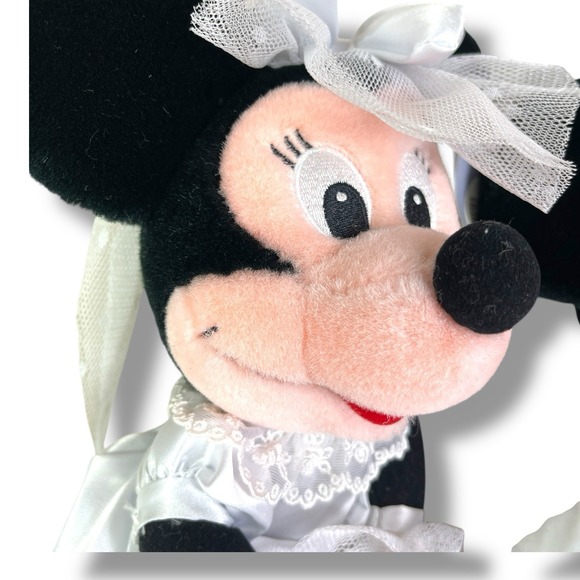 Disney Store Mickey & Minnie Mouse 12" Plush Bride Groom Wedding Set EUC w/tags - Picture 11 of 16